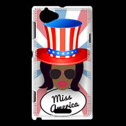 Coque Sony Xperia L Miss USA Black