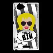 Coque Sony Xperia L Miss Bretagne Blonde