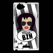 Coque Sony Xperia L Miss Bretagne Brune