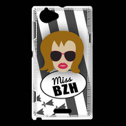 Coque Sony Xperia L Miss Bretagne Rousse