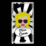Coque Sony Xperia L Miss Corse Blonde