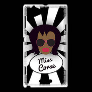Coque Sony Xperia L Miss Corse Black