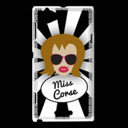 Coque Sony Xperia L Miss Corse Rousse