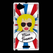Coque Sony Xperia L Miss France Blonde