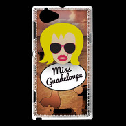 Coque Sony Xperia L Miss Guadeloupe Blonde