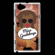 Coque Sony Xperia L Miss Guadeloupe Black