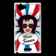 Coque Sony Xperia L Miss France Brune