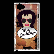 Coque Sony Xperia L Miss Guadeloupe Brune