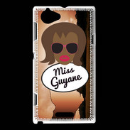 Coque Sony Xperia L Miss Guyane Black