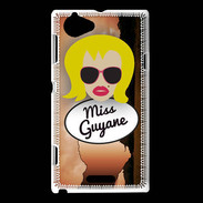 Coque Sony Xperia L Miss Guyane Blonde