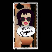Coque Sony Xperia L Miss Guyane Brune