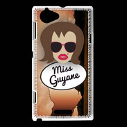 Coque Sony Xperia L Miss Guyane Chatain