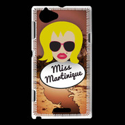 Coque Sony Xperia L Miss Martinique Blonde