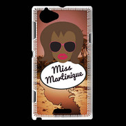 Coque Sony Xperia L Miss Martinique Black