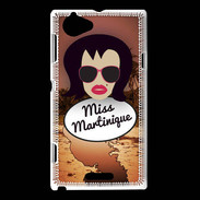 Coque Sony Xperia L Miss Martinique Brune