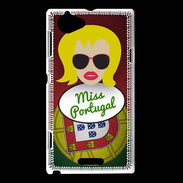Coque Sony Xperia L Miss Portugal Blonde