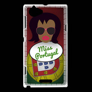 Coque Sony Xperia L Miss Portugal Black