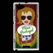 Coque Sony Xperia L Miss Portugal Rousse