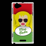 Coque Sony Xperia L Miss Rasta Blonde