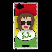Coque Sony Xperia L Miss Rasta Chatain