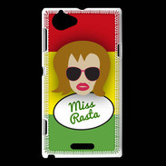 Coque Sony Xperia L Miss Rasta Rousse