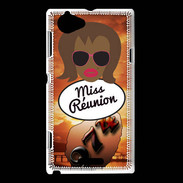 Coque Sony Xperia L Miss Réunion Black