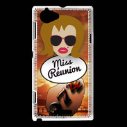 Coque Sony Xperia L Miss Réunion Rousse