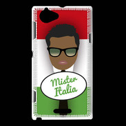 Coque Sony Xperia L Mister Italie Black