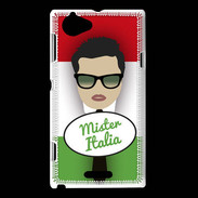 Coque Sony Xperia L Mister Italie Brun