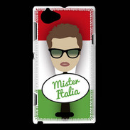 Coque Sony Xperia L Mister Italie Chatain