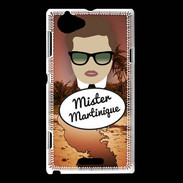 Coque Sony Xperia L Mister Martinique Chatain