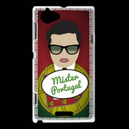 Coque Sony Xperia L Mister Portugal Brun