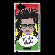 Coque Sony Xperia L Mister Rasta Blanc