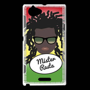 Coque Sony Xperia L Mister Rasta Black