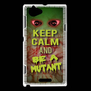 Coque Sony Xperia L Keep Calm and Be Mutant