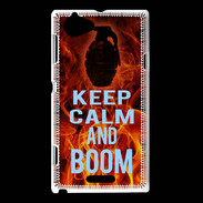 Coque Sony Xperia L Keep Calm and Grenade