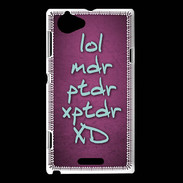 Coque Sony Xperia L LOL MDR Rose ZG
