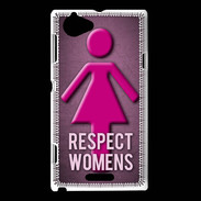 Coque Sony Xperia L Respect Women ZG
