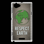Coque Sony Xperia L Respect Earth ZG