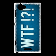 Coque Sony Xperia L WTF bleu ZG