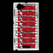 Coque Sony Xperia L L'seum rouge