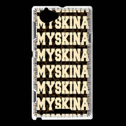 Coque Sony Xperia L Myskina Léopard