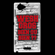 Coque Sony Xperia L Wesh Gros Rouge