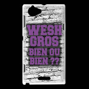 Coque Sony Xperia L Wesh Gros Violet