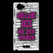 Coque Sony Xperia L Belek Ici Violet