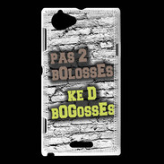 Coque Sony Xperia L Pas 2 bolosses sur fond en brique