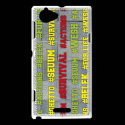 Coque Sony Xperia L Wesh Vert Jaune