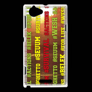 Coque Sony Xperia L Wesh Vert Jaune Sun