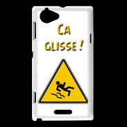 Coque Sony Xperia L Chaussée glissante PR