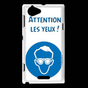 Coque Sony Xperia L Attention les yeux PR